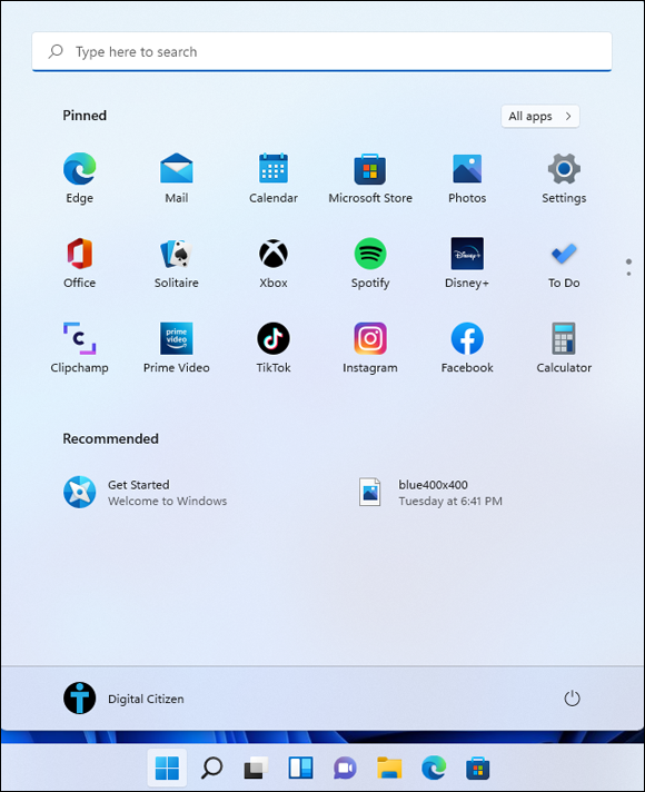 Snapshot of Windows 11 often promotes the Facebook app.