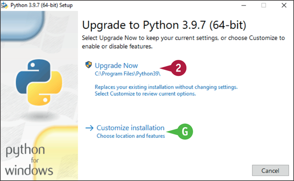 Snapshoot of upgrade python.