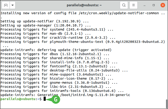Snapshot of update python on linux.