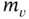 m Subscript v