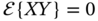 script upper E left-brace upper X upper Y right-brace equals 0