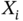 upper X Subscript i