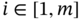 i element-of left-bracket 1 comma m right-bracket