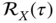 script upper R Subscript upper X Baseline left-parenthesis tau right-parenthesis