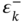 epsilon Subscript k Superscript minus