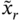 x overTilde Subscript r