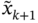 x overTilde Subscript k plus 1