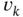 v Subscript k