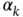 alpha Subscript k