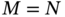 upper M equals upper N