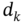 d Subscript k