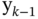 normal y Subscript k minus 1