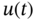 u left-parenthesis t right-parenthesis