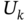 upper U Subscript k