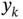 y Subscript k