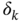 delta Subscript k