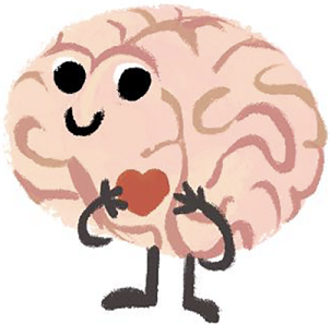 Schematic illustration of Feeling brain.