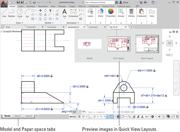 Snapshot shows View those layouts, and make it quick.