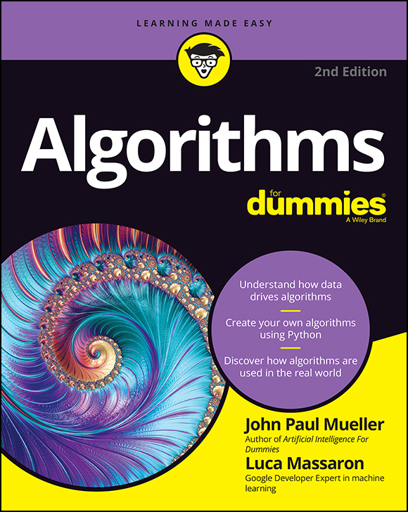 Cover: Algorithms For Dummies, 2nd Edition by John Paul Mueller and Luca Massaron