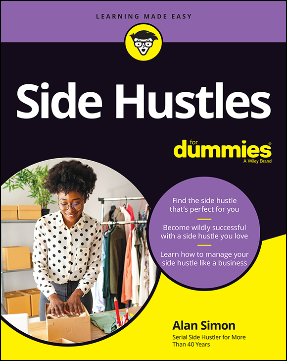 Cover: Side Hustles For Dummies by Alan Simon