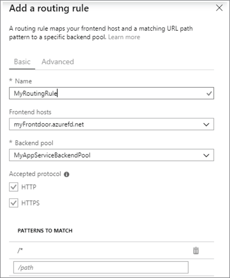 Snapshot of Create Virtual Network: IP Addresses