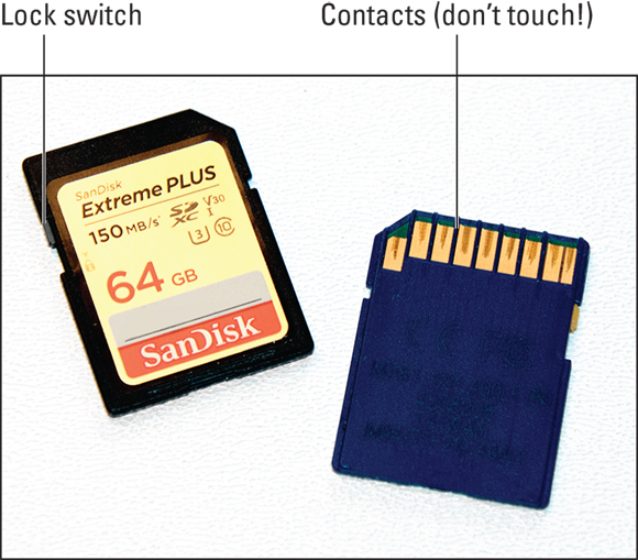 Snapshot shows the SD cards.