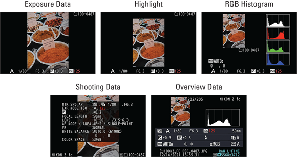 Snapshot shows enabling the additional display modes.