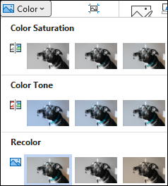 Snapshot of make color adjustments.