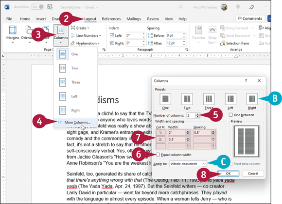 Snapshot of create custom columns.