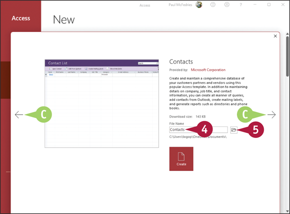 Snapshot of displaying the
template information.