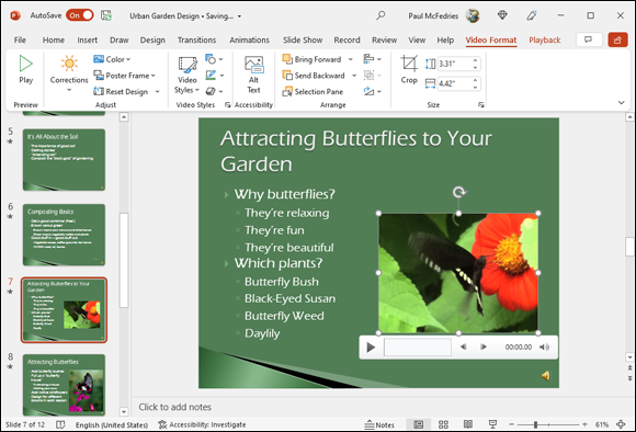 Snapshot of powerpoint is a presentation program that you can use to create slideshows to present ideas to clients.