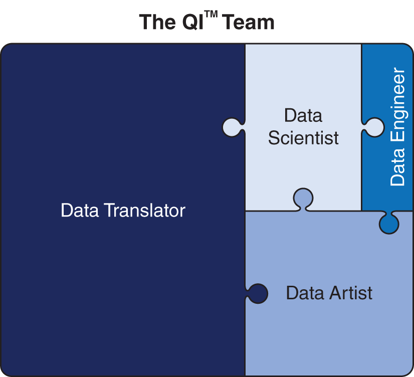 Schematic illustration of structuring the Q I team.