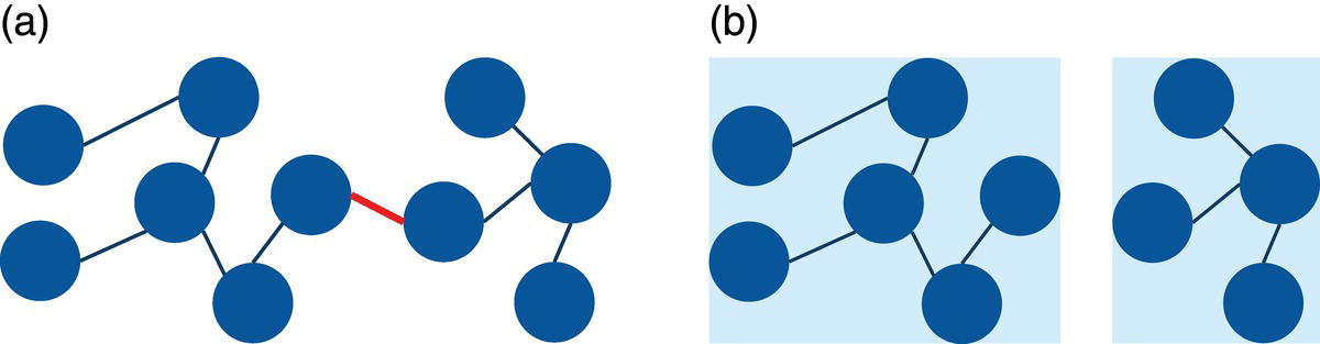 Schematic illustration of (a) Graph (b) Subgraphs by removing links.