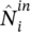 ModifyingAbove upper N With ampersand c period circ semicolon Subscript i Superscript italic in