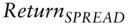 italic Return Subscript italic SPREAD