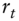 r Subscript t