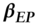 bold-italic beta Subscript bold-italic upper E upper P