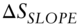 normal upper Delta upper S Subscript italic SLOPE