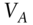 upper V Subscript upper A