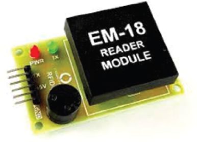 Schematic illustration of the topview EM18 reader modules.