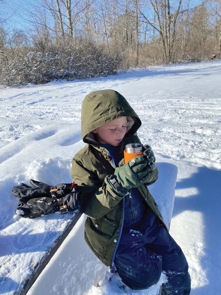 Photo depicts warm drinks can help keep you warm in cold weather.