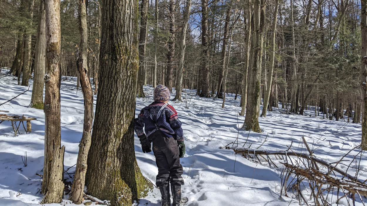 Photo depicts sit spots are also a great activity in the winter.