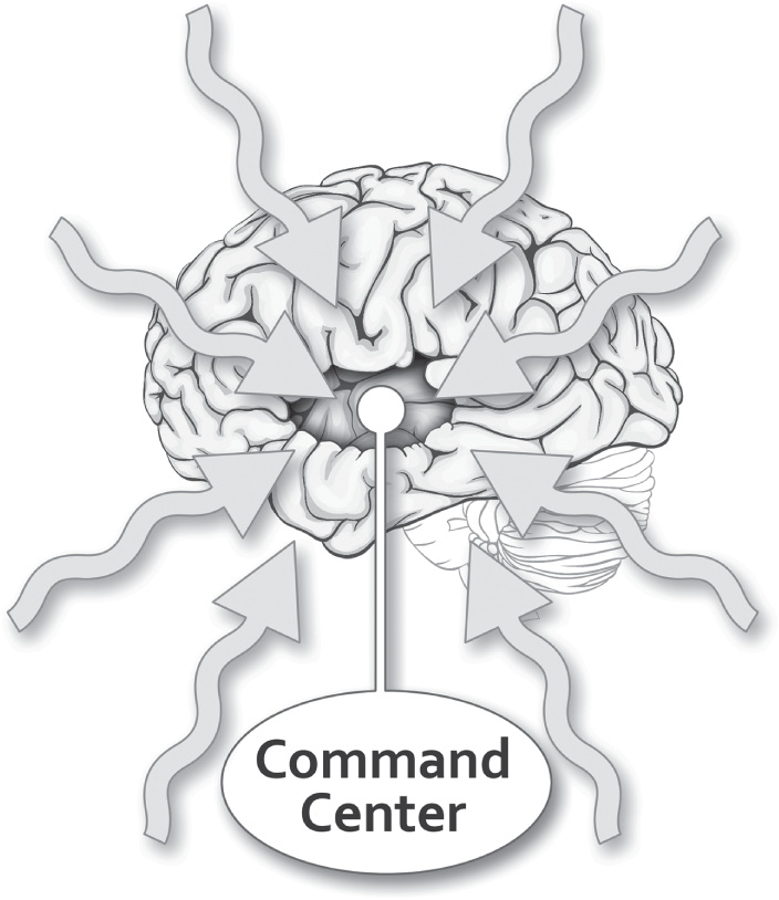 Schematic illustration of the command center.