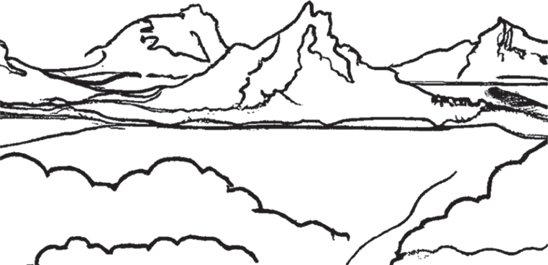 An illustration of the mountains.