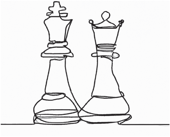 An illustration of the chess coins.