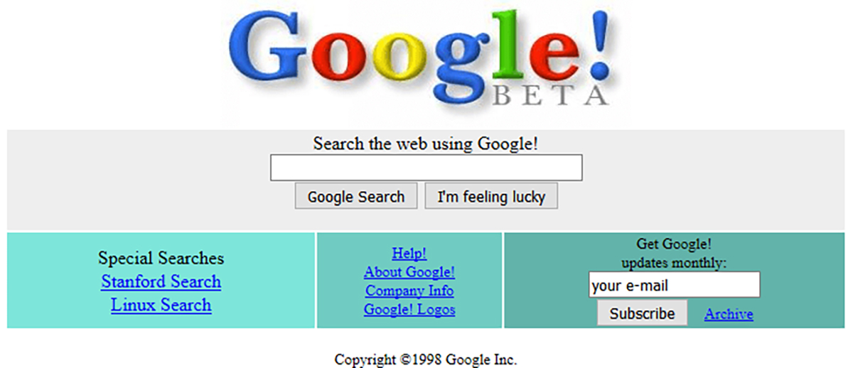 A screenshot shows the webpage of Google Beta.