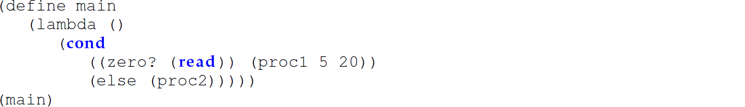 Continuation of the code in Scheme, consisting of six code lines.