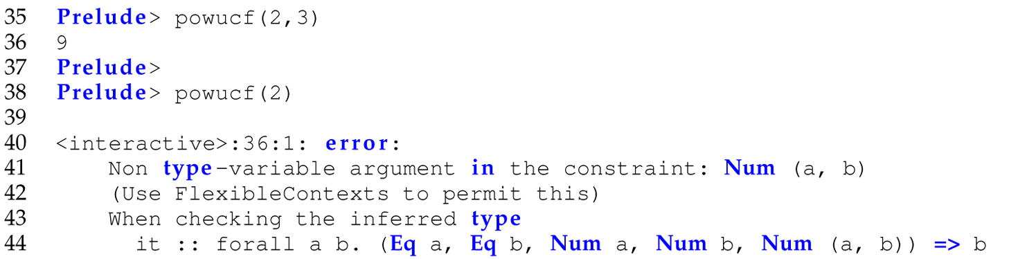 A set of 10 code lines with the function p o w u c f completely applied.