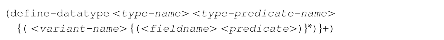 A syntax in Scheme.