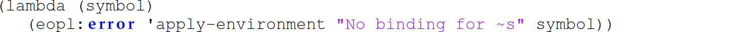 A set of two code lines with an expression that is first evaluated.